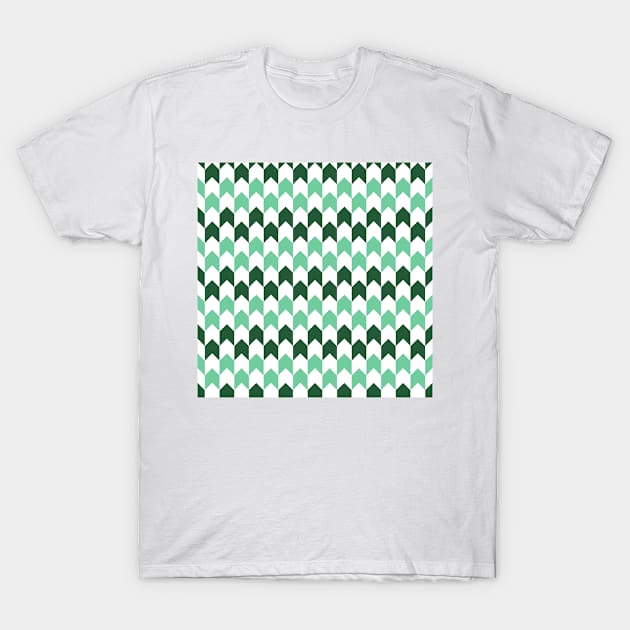 Green Pattern T-Shirt by Rizaldiuk